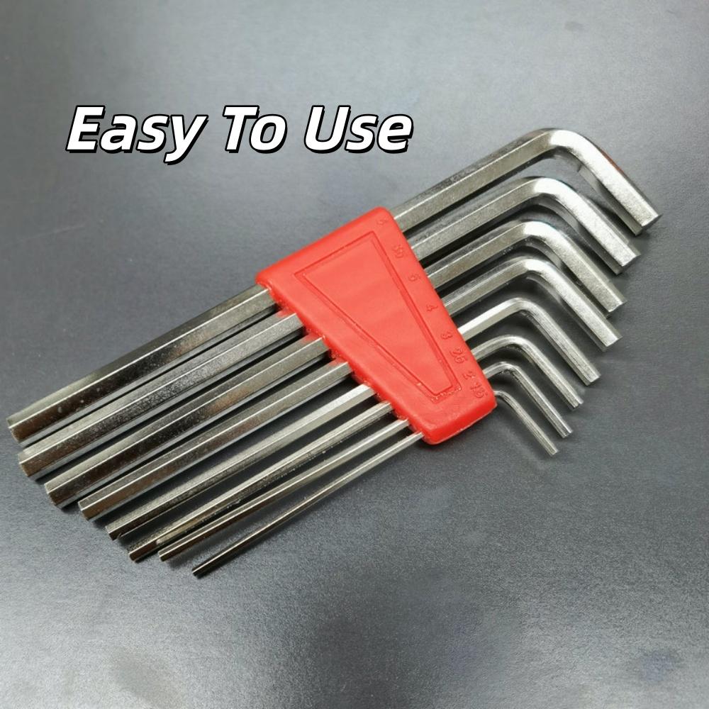 8Pcs Allen Wrench Allen Key Automotive Repair Tool Set Home Hand Job Tools Metric Wrench Inch Wrench L Wrench Keys Size