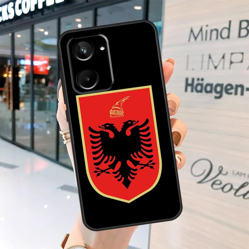 Albania Albanians Flag Case For Realme 15 Pro 14 13 11 12 Pro Plus GT7 GT6 C55 C51 C53 C35 C33 C61 C65 C67 C71 C75