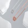 Design Beaded Necklace, Rose Gold Gypsy Small Waist Passepartout Rotary Beaded Transfer Bead Necklace