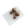 Steel needle candy color ball earrings are fashionable and simple, small and fresh studs, sweet and cute girl versatile earrings.