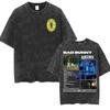 Wholesale Rap Bad Bunny DTMF World Tour Oversized Tshirt for Men Luxurious Fashionable Retro Washed Hiphop Pure Cotton Tshirt