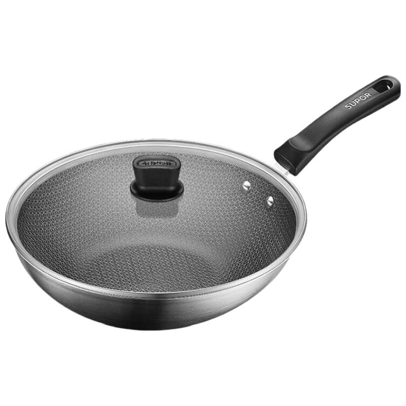 SUPOR 304 Stainless Steel Non-Stick Wok
