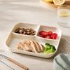 Divided Plate for Adults and Kids, Food Grade Drop- Household Meal Prep Tray