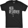 Mens Web Designer T Shirt Funny Sarcastic Halloween Spider Internet Programmer Humor Tee