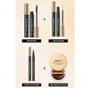 Set di mascara + eyeliner + siero per ciglia + crema per sopracciglia, set per il trucco degli occhi e delle sopracciglia, anti-sudore, non facile da togliere, trucco naturale per gli occhi a lunga durata