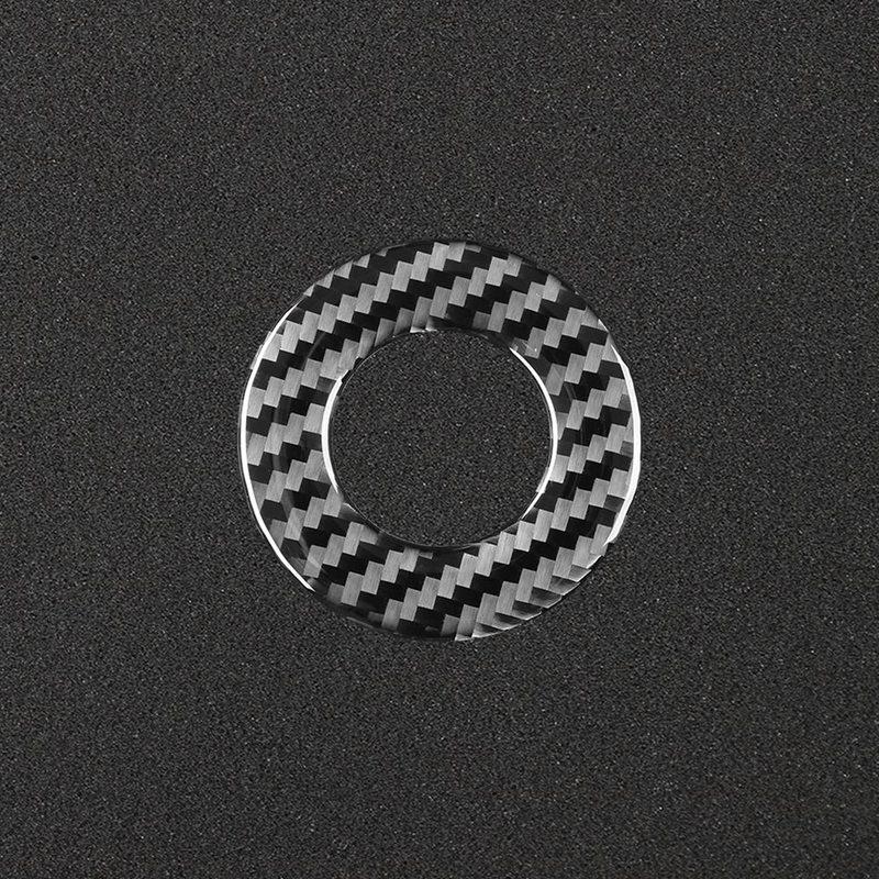 M63K-Carbon Fiber Engine Start Ignition Circle Cover Trim Sticke For Cruze 2009-2015 Interior Spare Parts