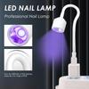 Mini usb manicure máquina de terapia de luz unha polonês lâmpada de cozimento led pequena lâmpada portátil de terapia de luz