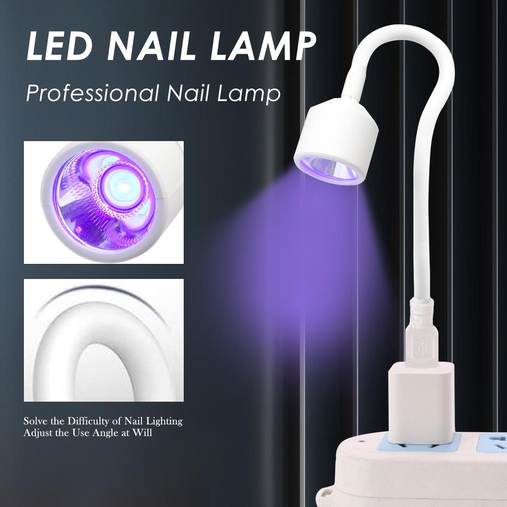 Mini usb manicure máquina de terapia de luz unha polonês lâmpada de cozimento led pequena lâmpada portátil de terapia de luz