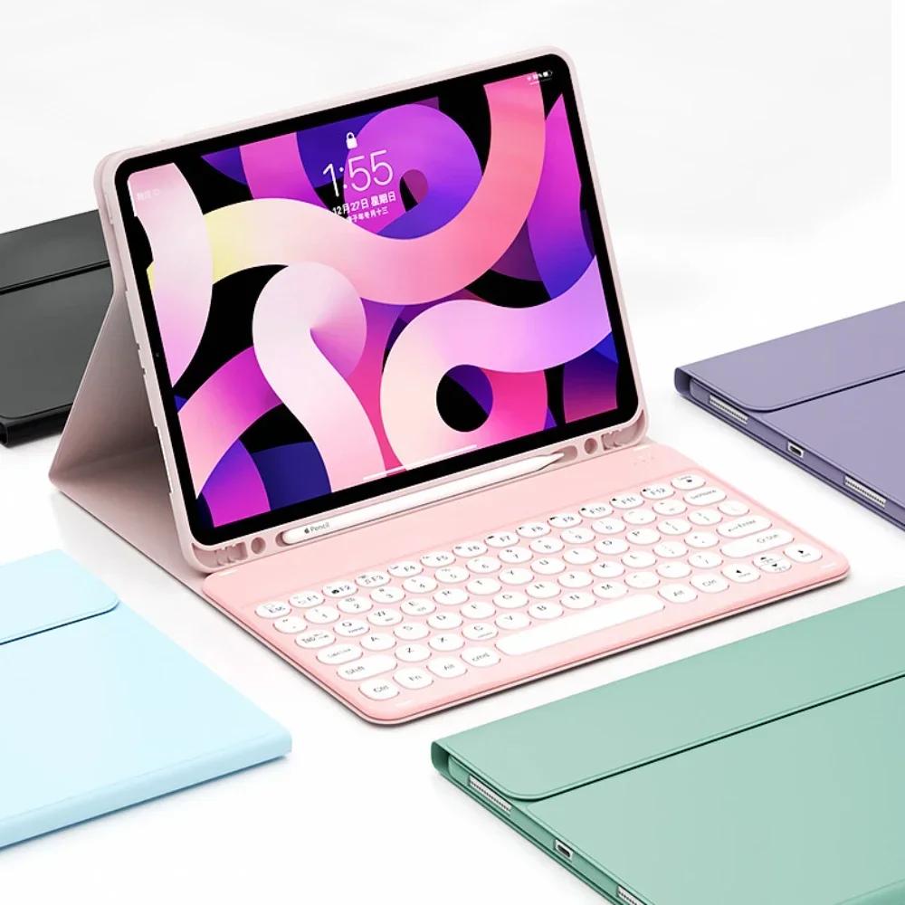 Tastaturabdeckungen für Tablets für Neues iPad 11. Generation A16 2025 Hülle mit Stifthalter für iPad 10. 9. 8. Air 6 5 4 Air 3 Pro 11 4. 3. Generation
