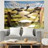 Custom Name Shaun the Sheep Print Tapestry, Backdrop, Easy Setup, Ideal for Bedroom, Office & Living Room, with Aesthetic Wall Hanging Decor.