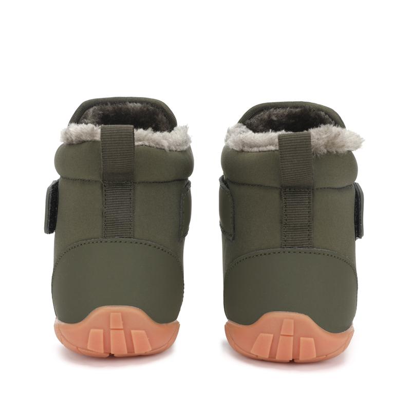 Children High-top Snow Boots Kids Plush Boots Winter Warm Cotton Shoes Anti-slip Casual Walking Shoes Waterproof