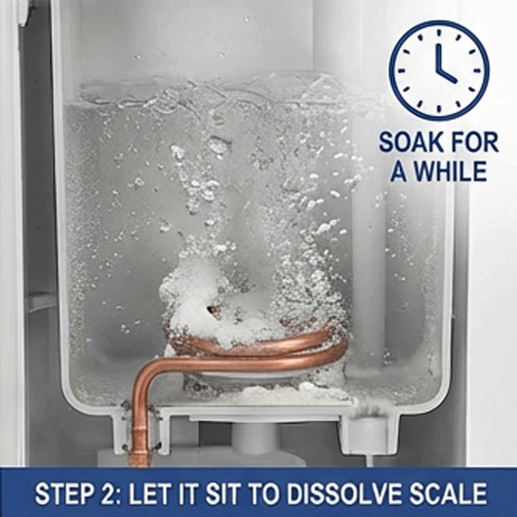 Limpiador líquido descalcificador para dispensadores de agua, para máquinas de agua domésticas y de oficina. Eliminador de cal. Agente de limpieza seguro e inodoro. 120 ml.