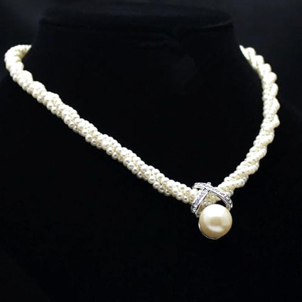 Collana Di Perle Multistrato 6 File – Vintage E Ipoallergenica, Gioiello Da Donna