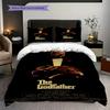 The Godfather Movie Poster Bedding Threepiece Set 1 Duvet Cover 2 Pillowcase Without Core Christmas Birthday Gift Soft And Comfortable