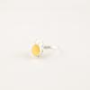 Natural Yellow Cat's Eye Gemstone 925 Sterling Silver Jewelry Handcrafted Ring RR-67-33