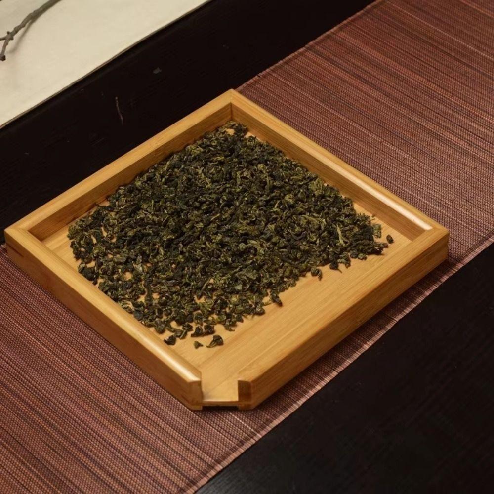 Square Tea Set Tray Chinese Style Tea Plate Creative Bamboo Tea Box Tea Ceremony