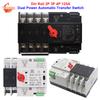 Din Rail 2P 3P 4P 125A Dual Power Automatic Transfer Switch AC 110V/220V UPS Uninterrupted ATS Electrical Selector Switch