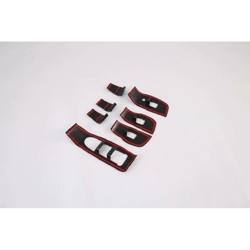 For Mazda 3 Axela Sedan BP   Car Accessories Carbon Fiber Style Door Window Armrest Cover Switch Panel Trim