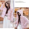 Plus Size Women Short Padded Jacket Winter Loose Hooded Warm Coat Casual Outwear