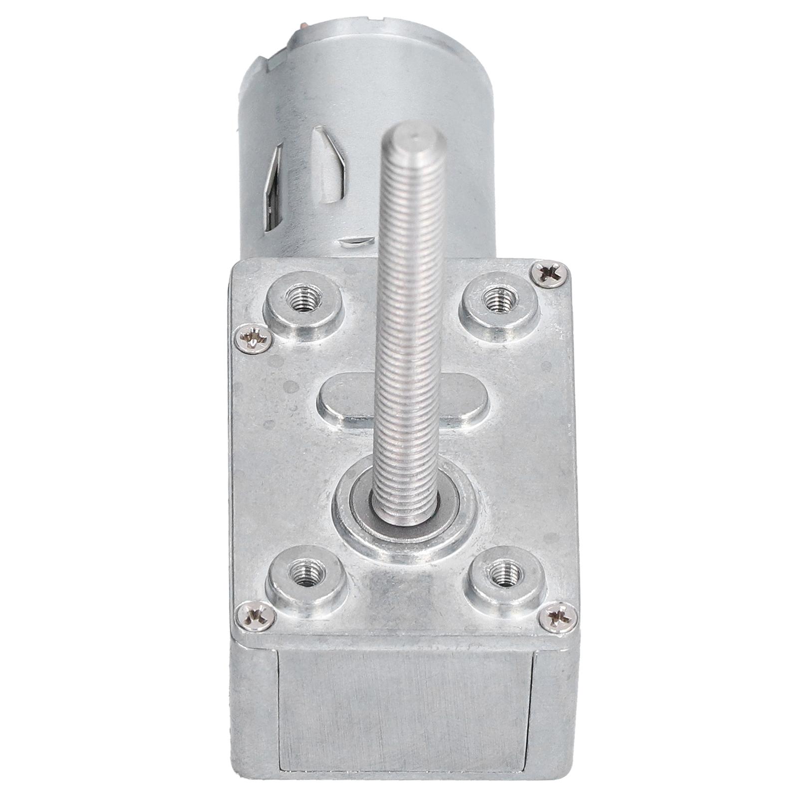 

Gear Motor Speed Reduction Worm Self Locking M6 Thread 50mm Shaft Length JGY‑370DC12V 10RPM