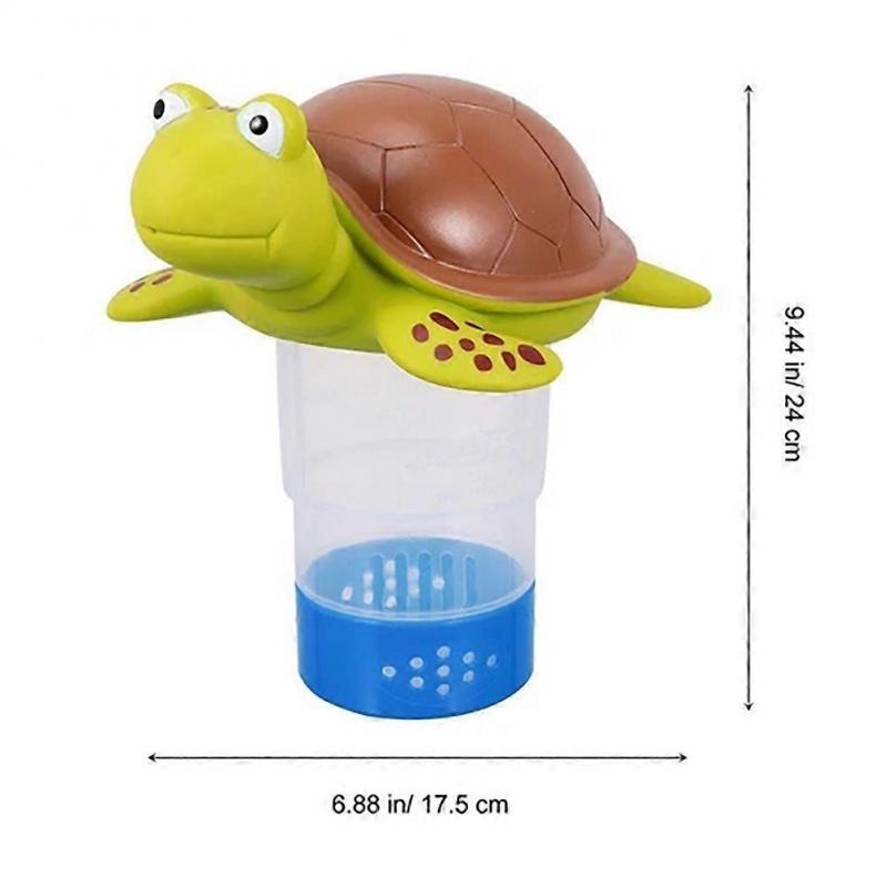 Floating Pool Chlorine Dispenser, Cute Turtle Tortoise Animal Chlorinator for Inflatable Pools & Hot Tubs
