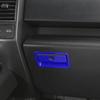 Co-pilot Storage Box Handle Trim Cover For Ford F150 F-150 2015- Bright Blue
