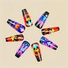Celebrate Halloween in Style with 24 Pcs Press-On Nail, Including Spooky Skeletons, Pumpkins, and Bats Designs