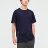 UNIQLO Mamoru Hosoda Animation Works UT Monster Child Letter Print Crew Neck Short Sleeve T-Shirt Unisex Tops Navy-Blue 440688-69