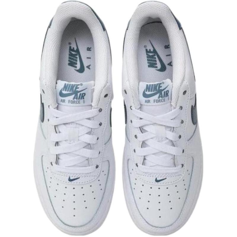 Nike Air Force 1 Anti Slip Wear Resistant Low Top Kids' Skateboarding Shoes White Sneakers FV5948-121
