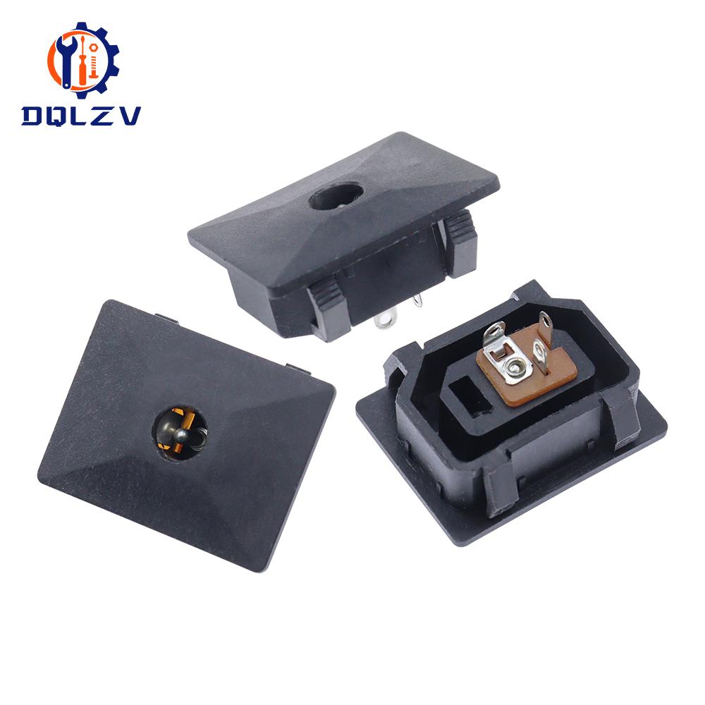 DC-019B DC Power Socket Interface With Screw Holes Black Connector 5.5X2.1mm Female Adapter Equipment Product Charging Port