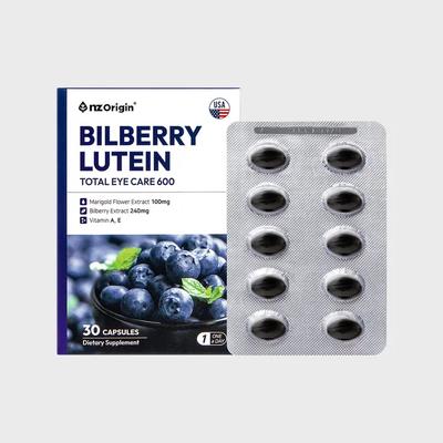 Bilberry Lutein Total Eye Care 600 (30 Capsules) X 1 Bottle