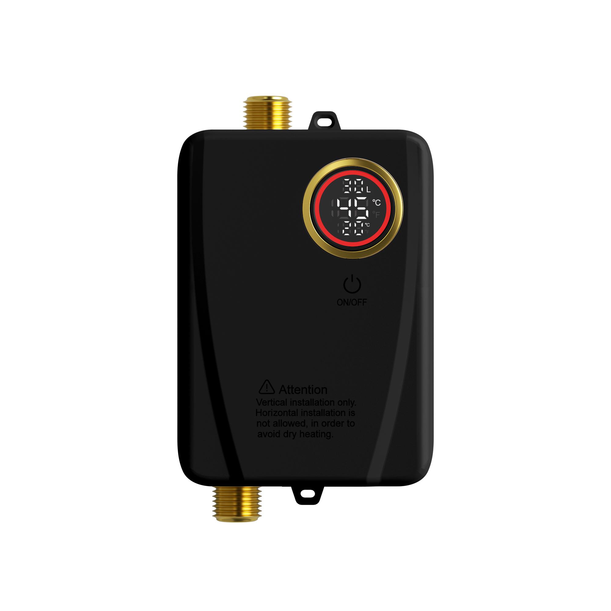 

110 В/220 В Электрический водонагреватель для ванной комнаты, кухни, настенный водонагреватель с мгновенным нагревом, 3S, горячий душ, ЖК-дисплей температуры EU