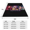 Warm Soft Blanket Camping Kpop Demon Hunters Bedding Throws  Flannel Bedspread For Bedroom Comfortable Sofa Bed Cover