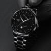 2pcs/set NOTIONR Business Men's Stainless Steel Wristwatches, Fashion Luminous Calendar Quartz Watch,Men's Gift Options