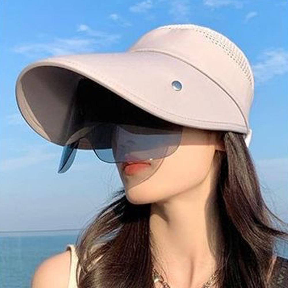 Sunscreen Lens Women Sun Hat Sun Protection Tea Picking Hat Sunscreen Bucket Hat  Farm Work