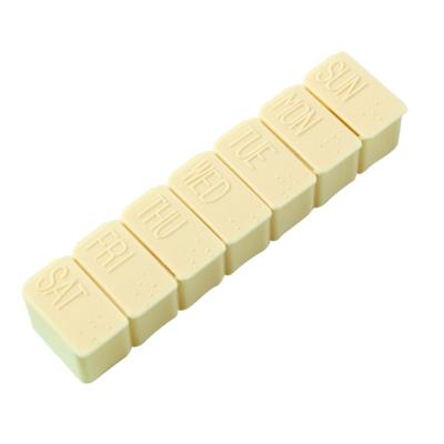 7 Compartments Weekly Medicine Box 7 Day Medicine Case Weekly Tablet Organizer Daily Vitamin Case