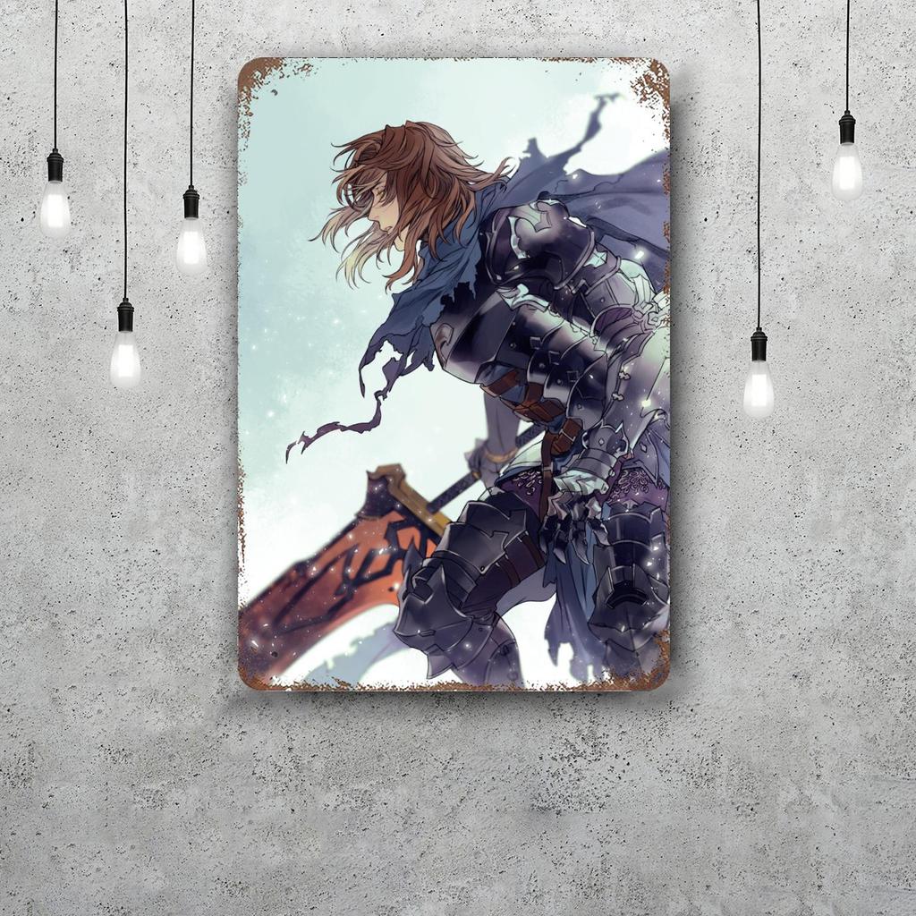 granblue fantasy cartoon Decor Poster Vintage Tin Sign Metal Sign Decorative Plaque for Pub Bar Man Cave Club Wall Decoration