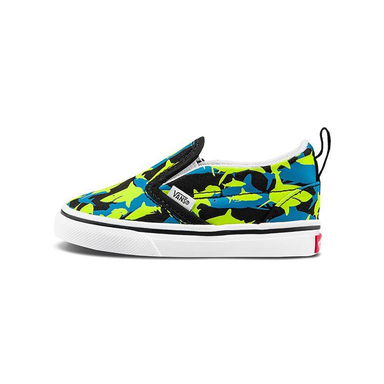 Vans Slip-On Low Top Skate Shoes Baby Sneakers Blue Green Black VN000UBS7T7