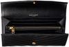 Laurent MONOGRAMME SAINT LAURENT MATELASSE Wallet 372264 BOW01 Black [Saint Paris] Women's [Item]