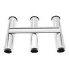 3 Tube Clamp on Fishing Rod Holder For Boat Stainless Steel Mirror Polished Rack Marine Hardware Accessories For Yacht