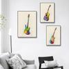 New Graffiti Art Musical Instrument Canvas Painting Wall Art Saxophone Guitar Violin Poster Living Room Home Decoration Mural No Frame