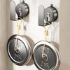 2Pieces Wall Mounted Pot Lid Holders Set Without Drilling Required Convenient for Small Kitchens and Limited Space