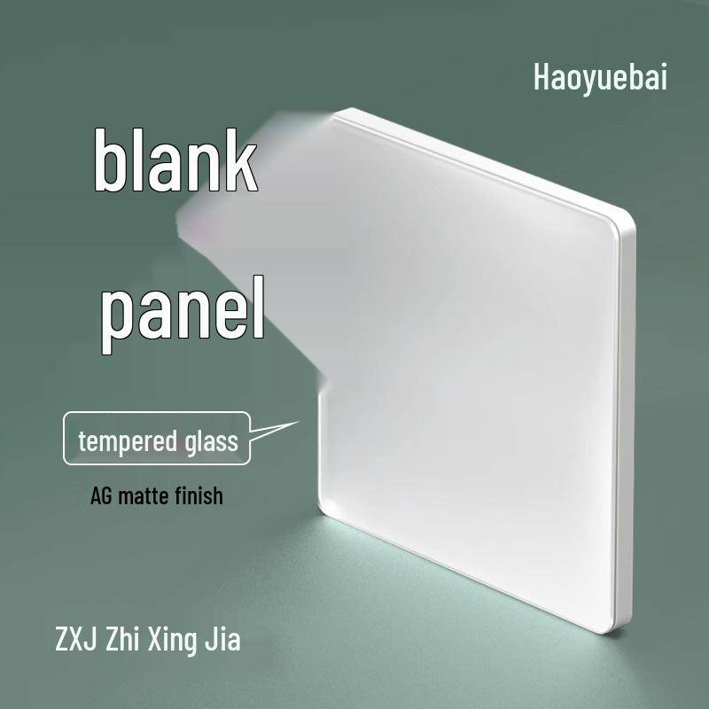 Smart Glass Switch with Mijia App and Xiaoai Voice Control, Supports Dual and Multi-Control