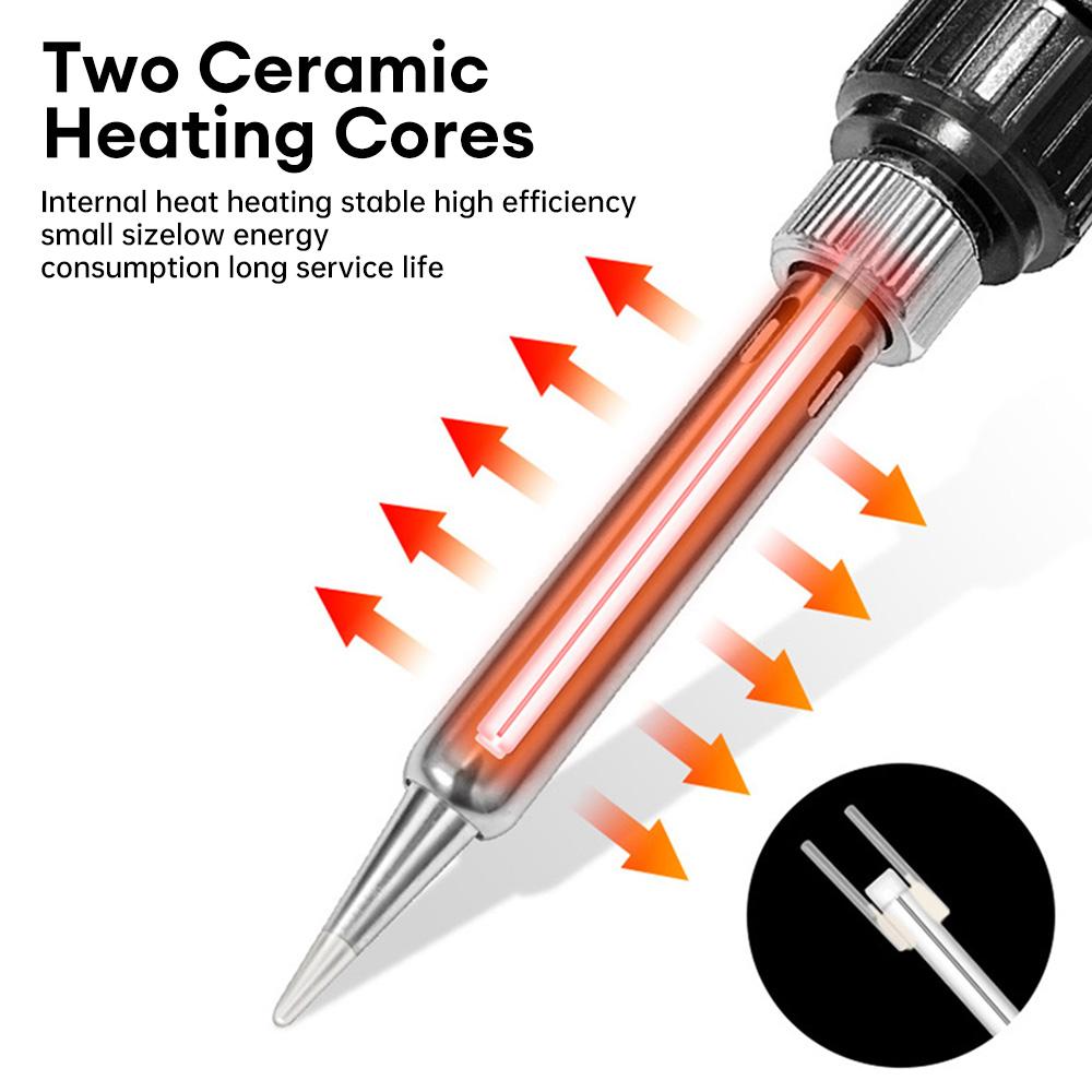 AC110V 220V 80W Fier de lipit cu afișaj digital LED intern Temperatură reglabilă Fier de lipit Instrumente de sudare și reparare 908S