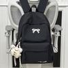 Schultasche Koreanische Version ins einfarbiger Rucksack Damen einfacher Rucksack mit großer Kapazität Schleife Schülerschultasche modisch vielseitig Freizeitrucksack