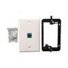 Ethernet Wall Plate Coupler Face Plates Female to Female Wall Inline Coupler Plates for Home Office Networking