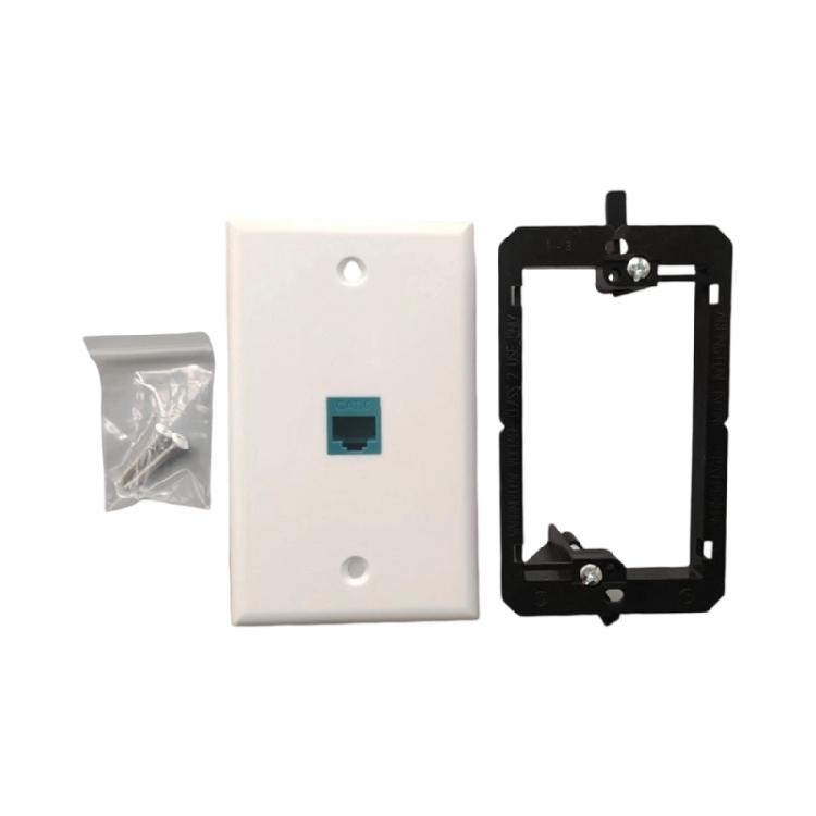 Ethernet Wall Plate Coupler Face Plates Female to Female Wall Inline Coupler Plates for Home Office Networking