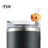 Funny Straw Decoration Halloween Pumpkin Topper, 3D Printed Spooky Party Favors Cover for Tumbler, Decorative Holiday Cup Accessories Theme Topper