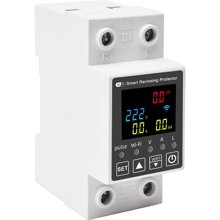 WiFi Smart Timer Leistungsschalter mit Sprachsteuerung und Leckageschutz