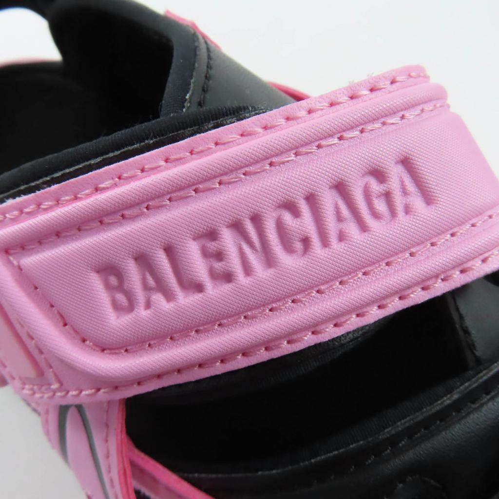 Pristine BALENCIAGA Sandals Track Sandal With logo Pink black fabric 25 617543 Used